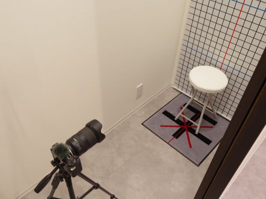 撮影用の小部屋  