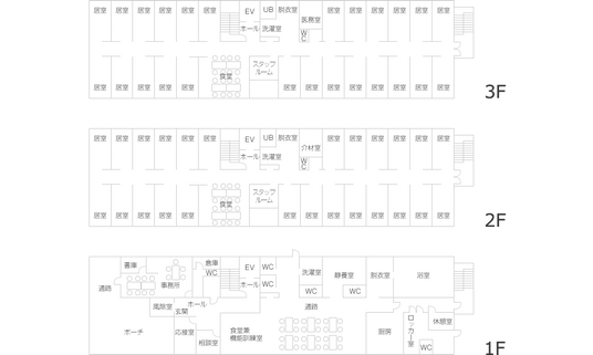 各階の見取り図