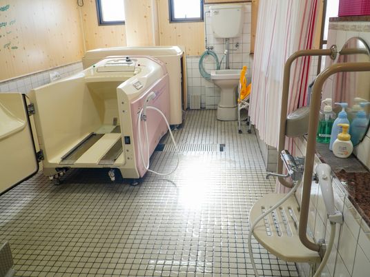 機能的な浴室設備