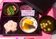 昼食の料理セット