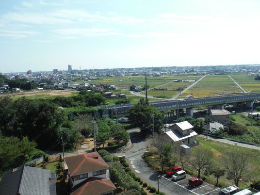 広々とした緑豊かな外観