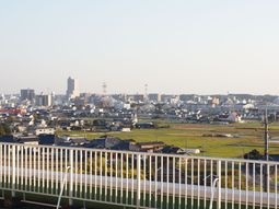 都市の眺望とバルコニー