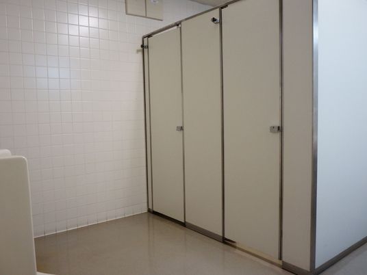 清潔なトイレの入口