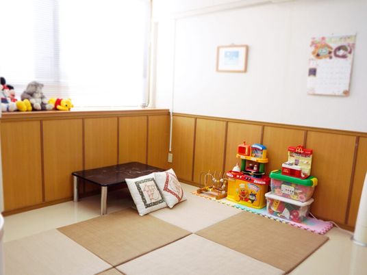 和室のおもちゃ置き場  