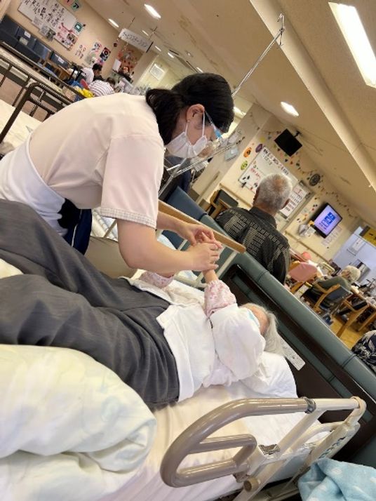 スタッフと利用者の様子看護