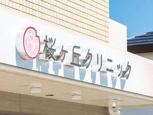 桜ヶ丘クリニック看板  