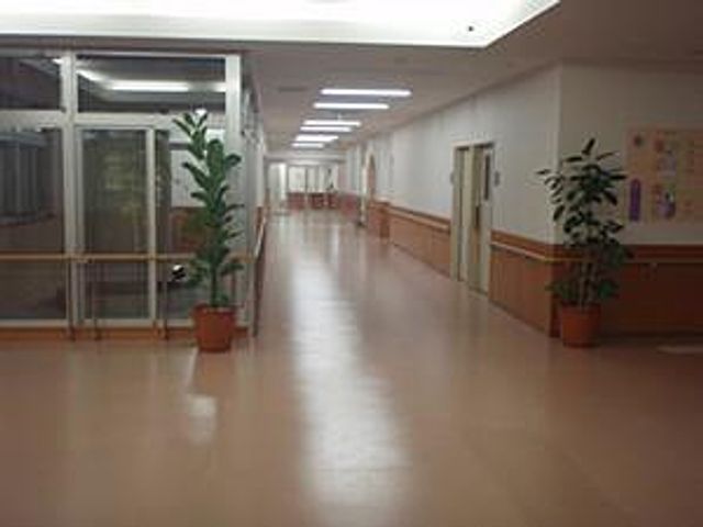 長い廊下 廊下 広々とした廊下は、明るい照明と植物に囲まれた落ち着いた空間です。