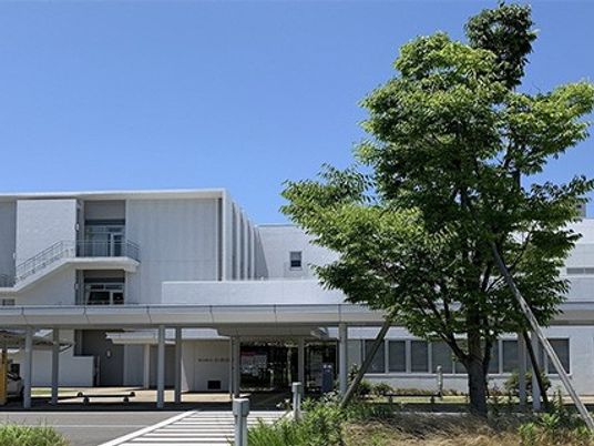 建物と木の外観  
