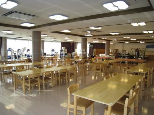 広い食堂  