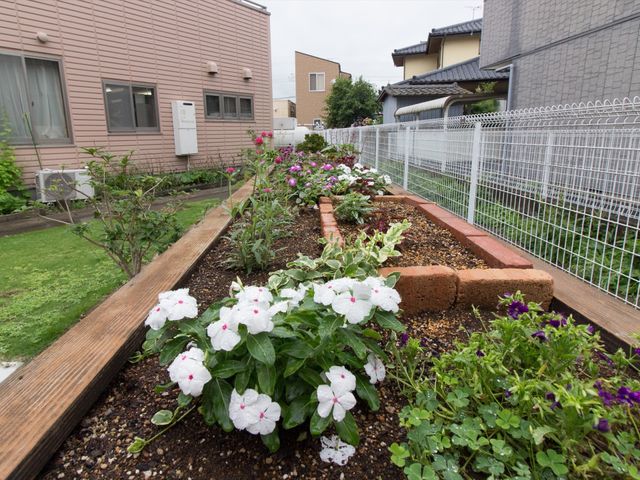 ケアホームの花壇