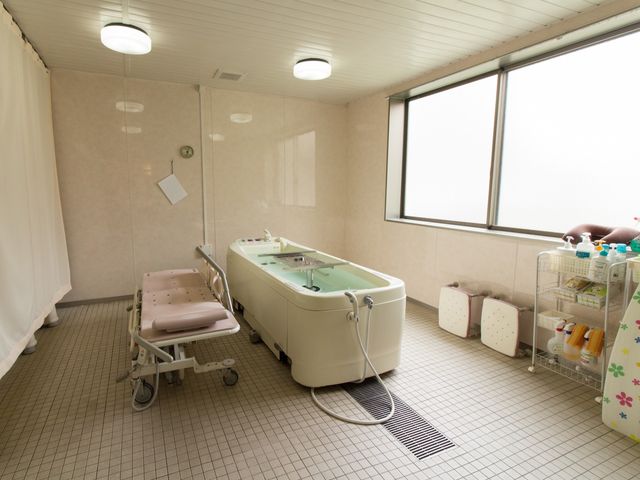 ゆとりある浴室設備