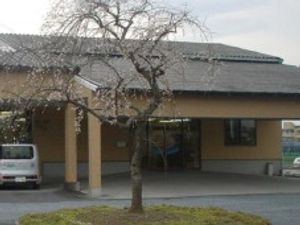桜が咲く建物外観