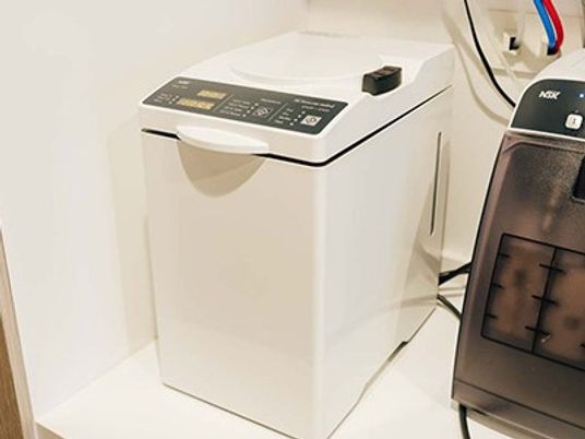 洗濯機のある洗面台  