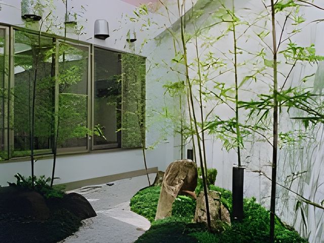 癒しの中庭 中庭 緑豊かな中庭は、リフレッシュに最適な空間です。穏やかな時間を過ごせます。