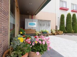 エントランスと花壇