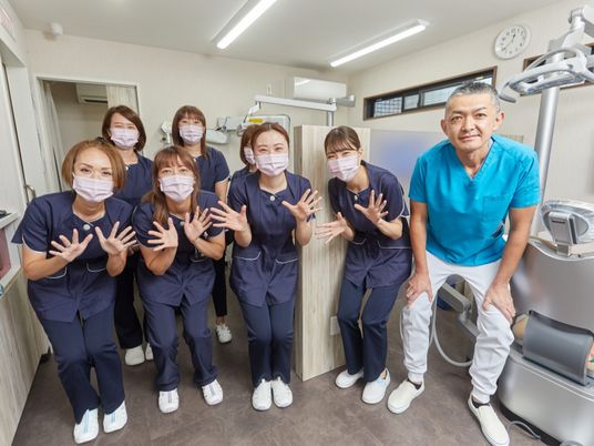 スタッフ集合の機能訓練室  