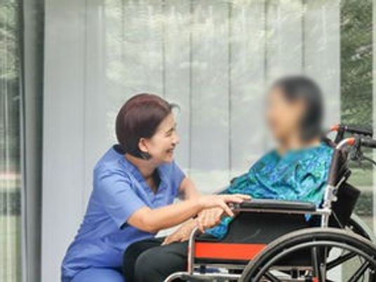 楽しそうな交流の様子
