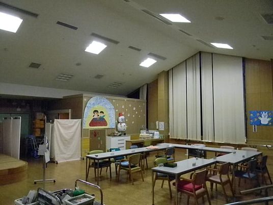 明るい共有スペース