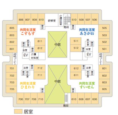 広々としたフロア案内図