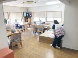 明るい共有スペース