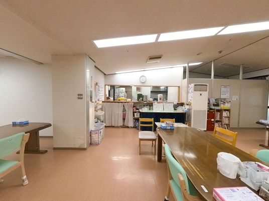 開放的な休憩室