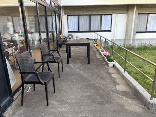 開放感のあるテラス