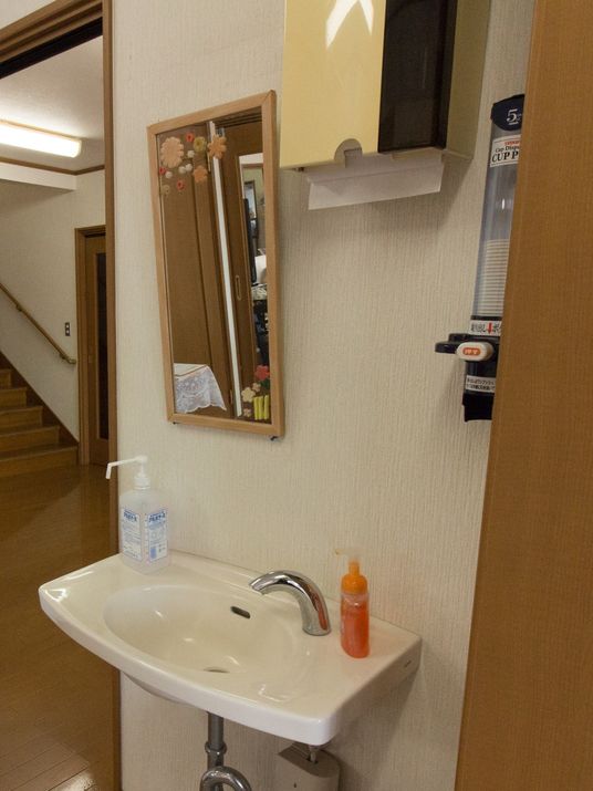 廊下の手洗い場所