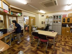 共用スペースと作業