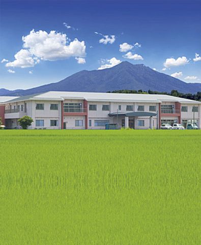 緑に囲まれた建物の外観 外観 豊かな自然に囲まれた施設は、落ち着いた環境で働きたい方に最適です。