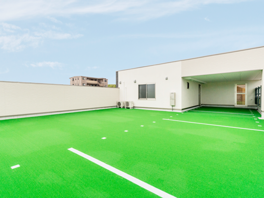 明るい屋上庭園  