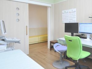 明るい相談室の一角  