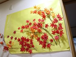 紅葉の装飾掲示物