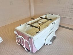 機械浴設備がある浴室