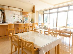 明るい食堂です  