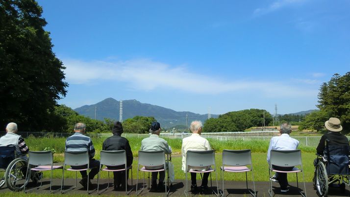 緑豊かな中庭