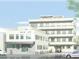 明るい外観の建物