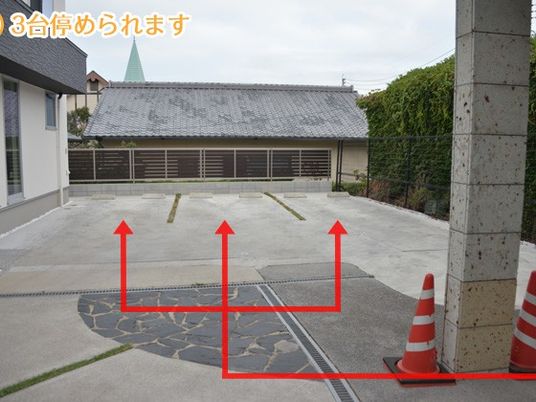 駐車場の屋外スペース  