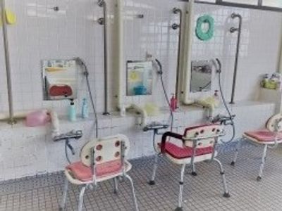 使いやすい椅子の浴室