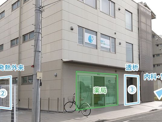 施設外観の建物  