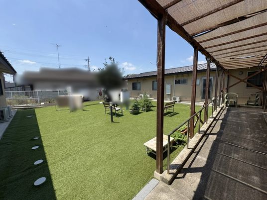 緑豊かな中庭