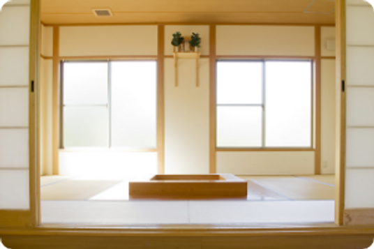 自然光が入る和室