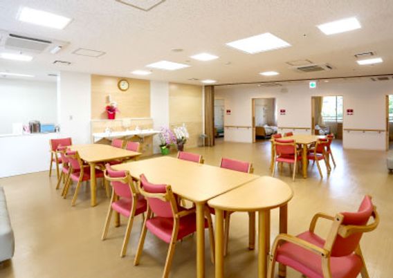 明るい空間の食堂