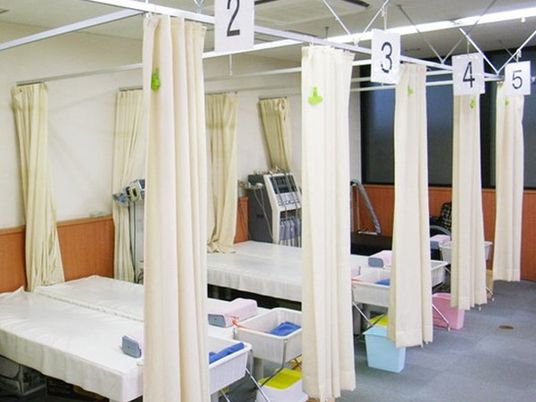 仕切り付きの療養室  
