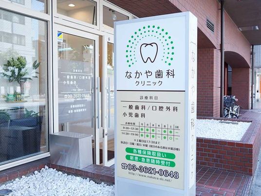 歯科クリニックの看板  