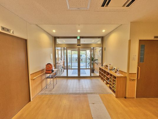 開放感あるエントランス