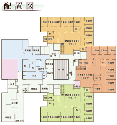 施設の配置図