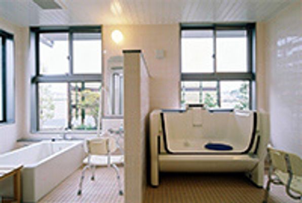 大きな窓の浴室