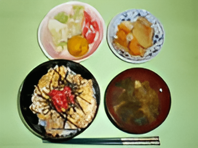 和風の彩り豊かな食事 食事例 彩り豊かで栄養バランスが考えられた和食が提供されます。働きながら日々の食事にも気を配れる環境です。