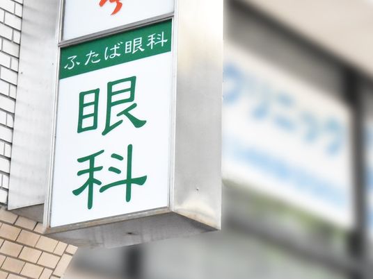 眼科の看板  