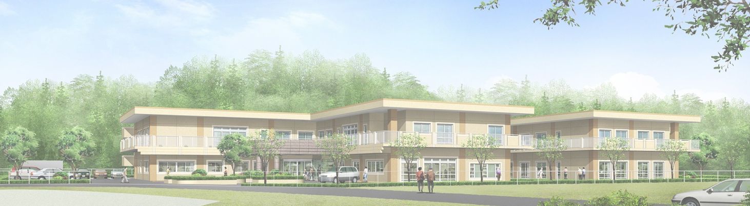 広々とした外観